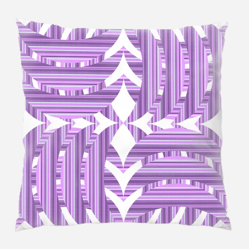 Fabric Microsuede Reversible Throw Pillow