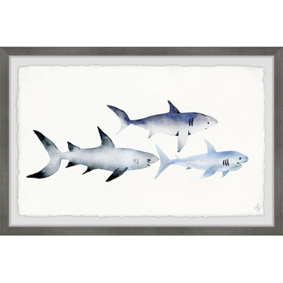 Mekhi Follow The Sharks - Single Picture Frame Painting
