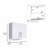 Wall Cabinet 27" H, Three Broom Hangers And Metal Handles, Two Internal Shelves, Two Doors