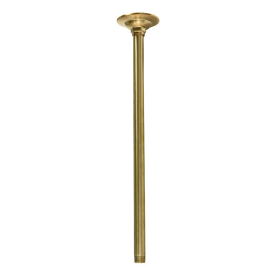 Kingston Brass Shower Scape 17-Inch Rain Drop Ceiling Mount Shower Arm with Round Flange