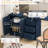  U_Style 89.7''Wooden Sideboard With Extendable Table,Multifunctional Storage Cabinet With 2 Doors And 3 Drawers,For Living Room,Study,Foyer And Kitchen-552501211