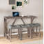 Ensemble de table de bar avec prise de courant, ensemble de table de bar et chaises, ensemble de table de salle à manger 4 pièces,-272389741