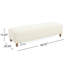 Repose-pieds confortable, blanc