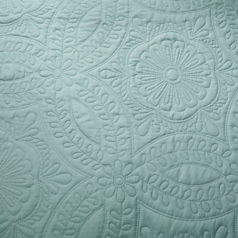 Reversible Cotton Bedding Sets, Blue Quilted Design For Guest Daybed
