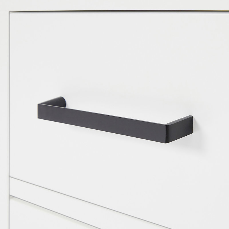 42" Single Bathroom Vanity Base only, Matte Black, White