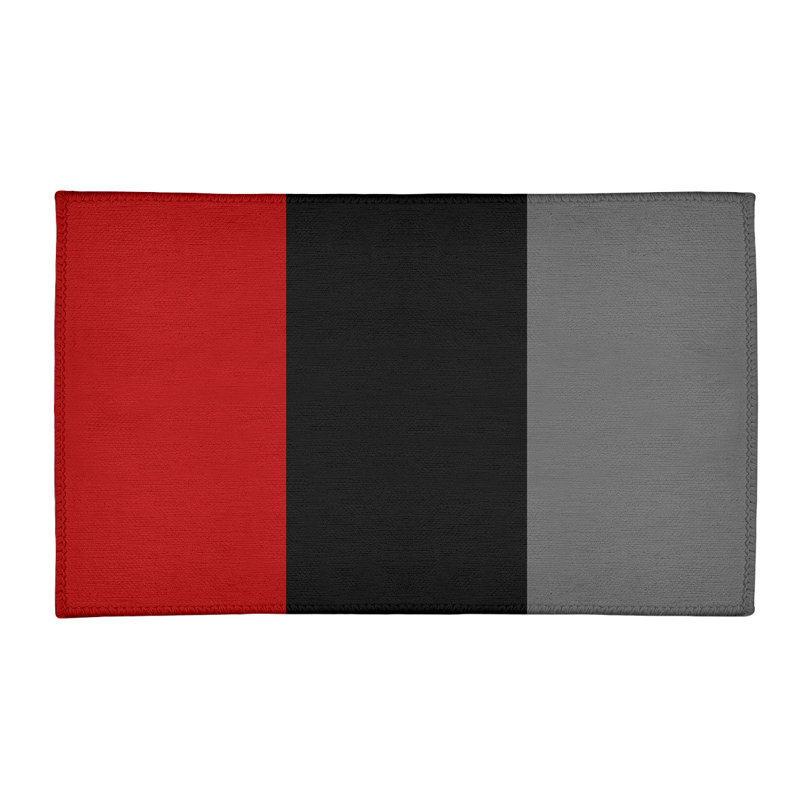 Tapis rouge/gris, Rectangle 2 pi x 3 pi
