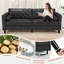 Palardy 4 Seater Faux Leather Sofa-1363744540