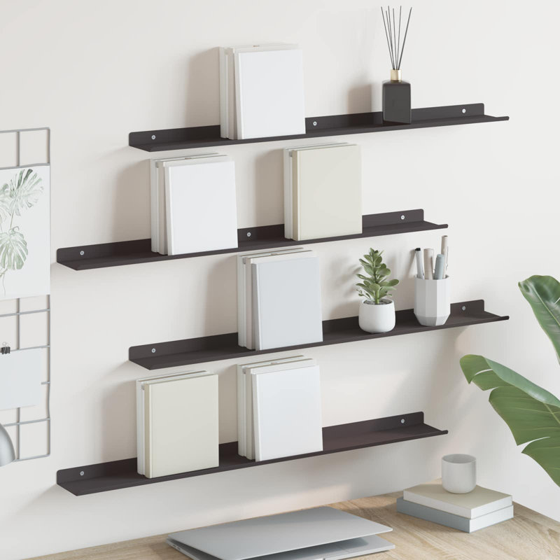 Steel Floating Shelf, Black