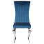 Chaise d'appoint rembourrée en velours Javery-1599590070