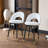Modern 360Â° Rotatable PU Upholstered Bar Stool Set of 2 with Metal Legs-207320031