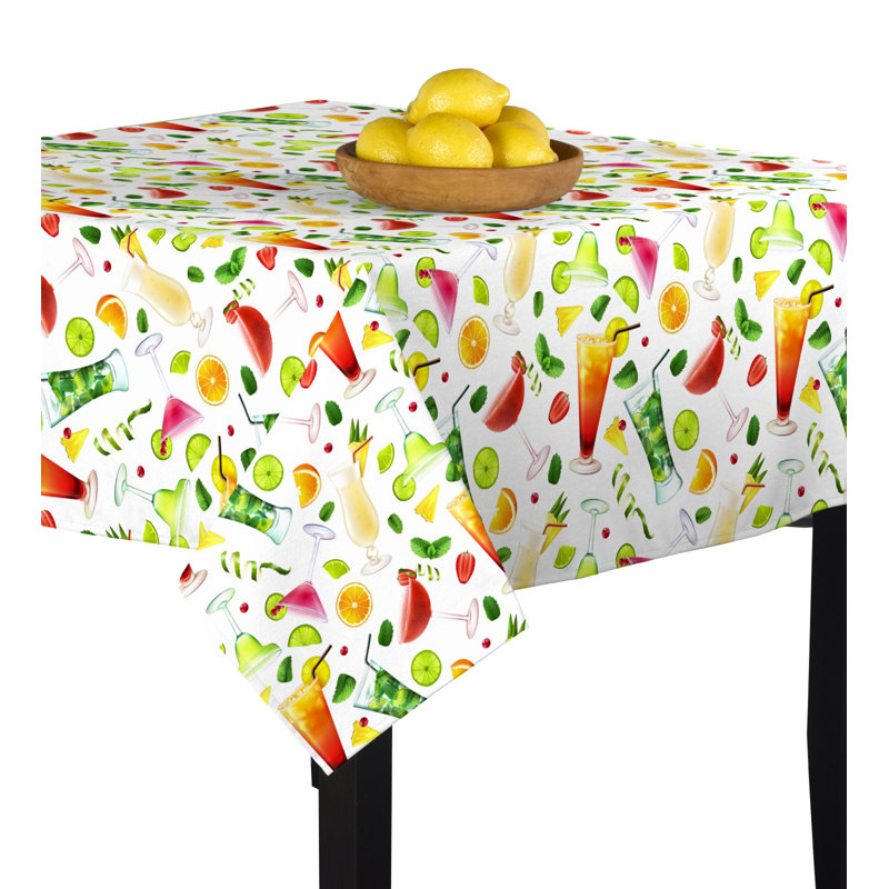 Sliva Geometric Square Tablecloth, 84" x 84"
