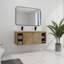 Meuble-lavabo mural 48 po avec lavabo double, charnière de porte à fermeture en douceur (ensemble KD)