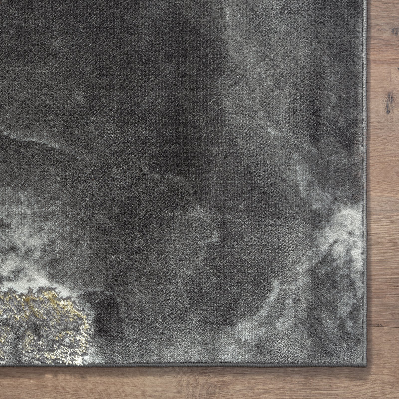 Mickleson Abstract Indoor Rug, Rectangle 4' x 6'