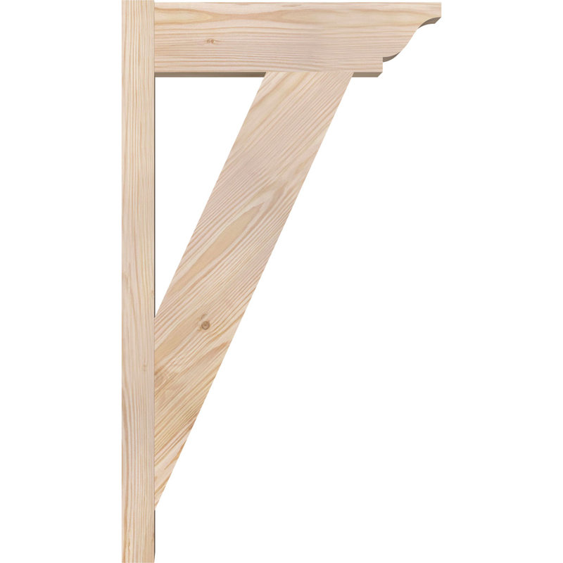 Persienne traditionnelle en bois rustique, Sapin Douglas de 5 1/2 po (lisse), P 16 po x H 28 po