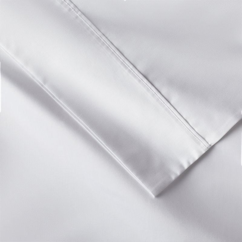 Danfield Cotton Sateen Pillowcase Set, Standard, White