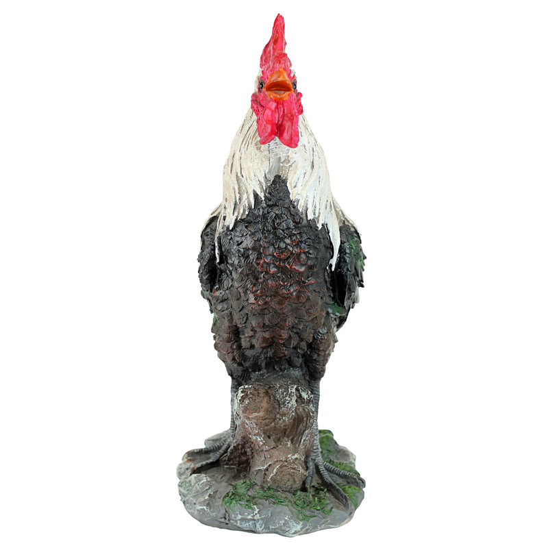 Cock-A-Doodle-Do Rooster Statue