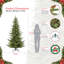 7.5' Pre-Lit Modern Artificial Fir Christmas Tree