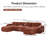 Reigle U-Shaped Velvet Upholstered Sectional Sofa with 2 Movable Ottomans-2007219057-2008731035