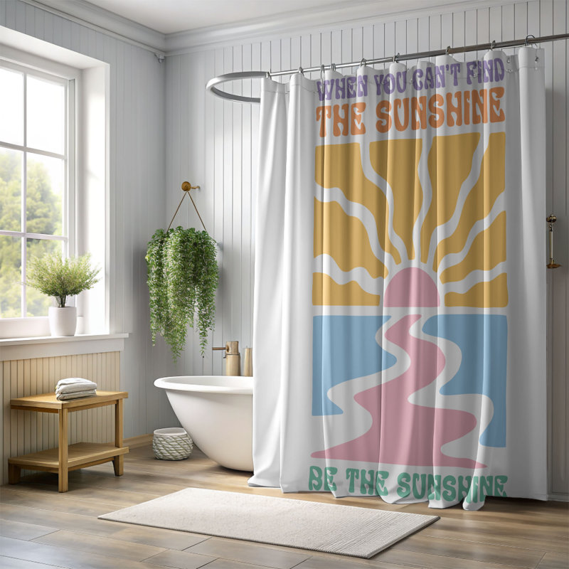 Teahan Shower Curtain, 74"H x 71"W