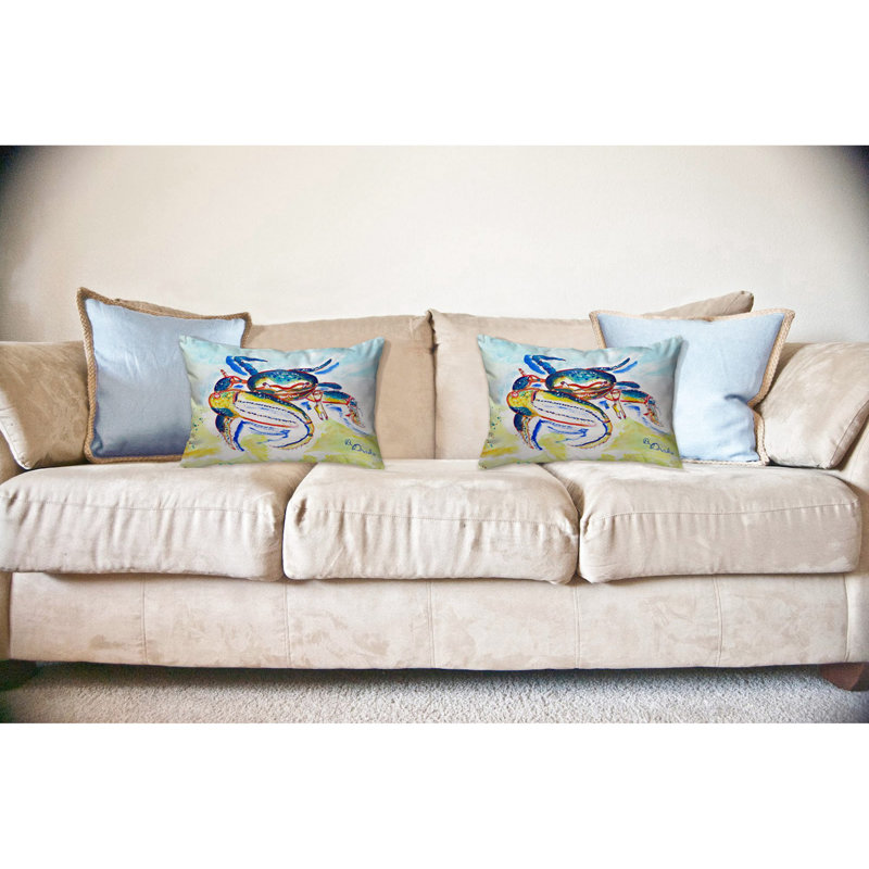 Coussin rectangulaire intérieur / extérieur Fiddler Crab