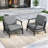 Clinkscales Solid Wood Teak Outdoor Lounge Chair With Cushion And Arms-114983512-114983515