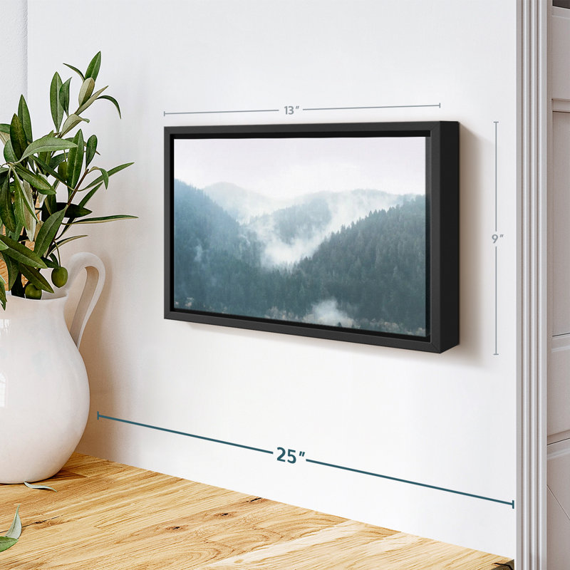 Nature "Art mural bleu paysage", H 9 po x l 13 po