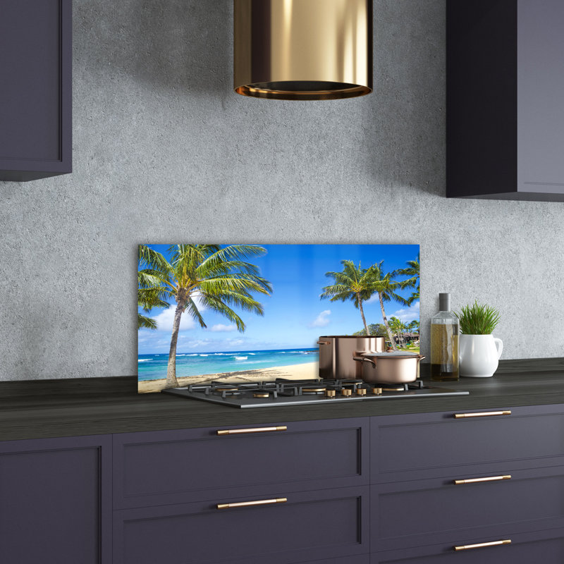50cm W x 100cm L Glass Peel and Stick Panel