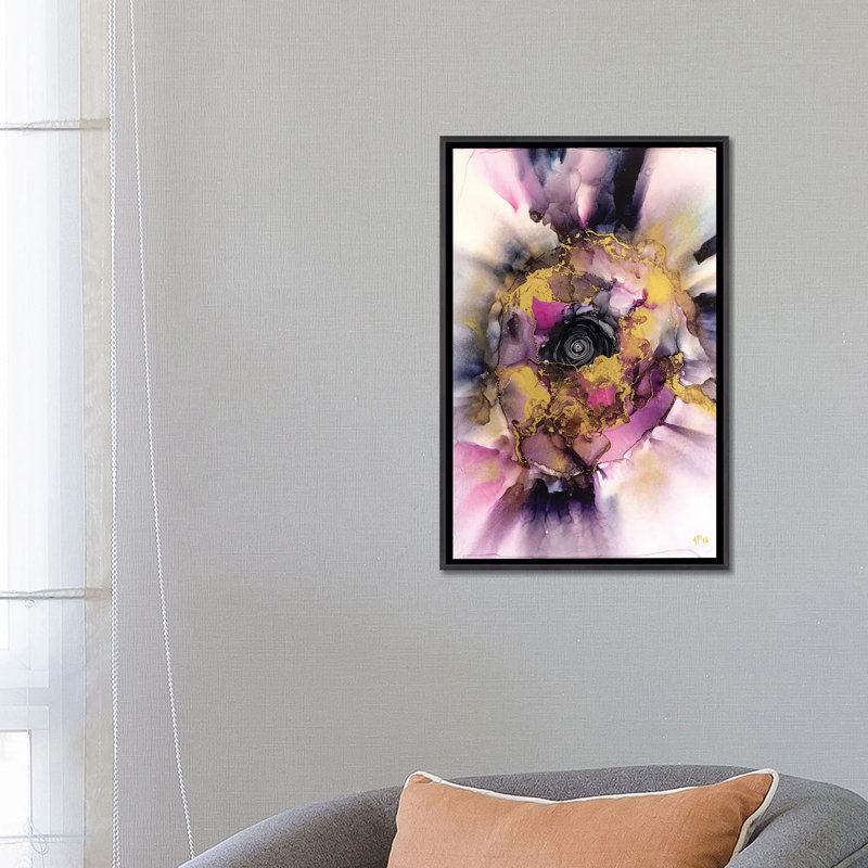 Reproduction d’art, "The Daydream" par Jamie Pomeranz, Pas de tapis, H 26 po x l 18 po x 1,5 po, Toile avec cadre noir patiné
