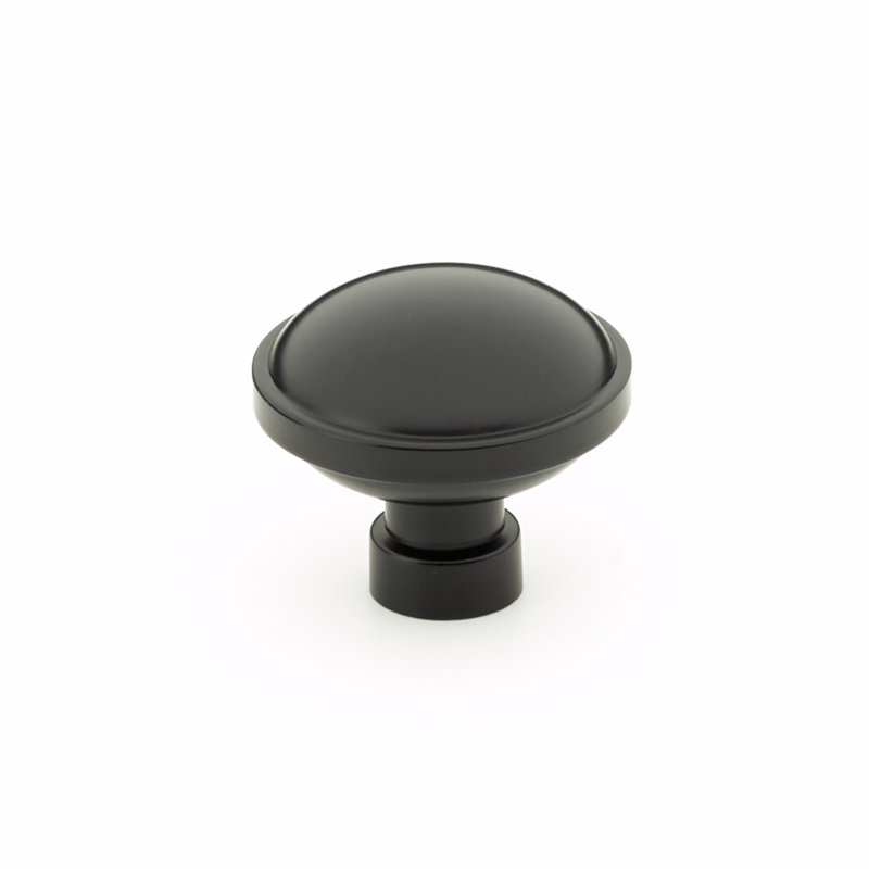 Brandt Circle Knob, Flat Black, 1.75''