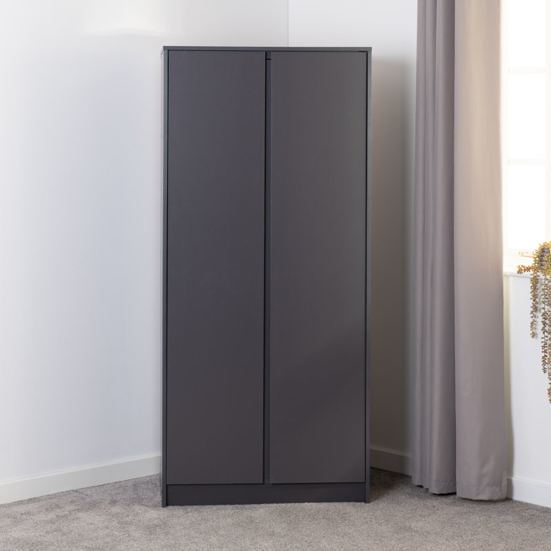 Braunstein 2 Door Wardrobe, Grey