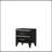 Black Finish Nightstand