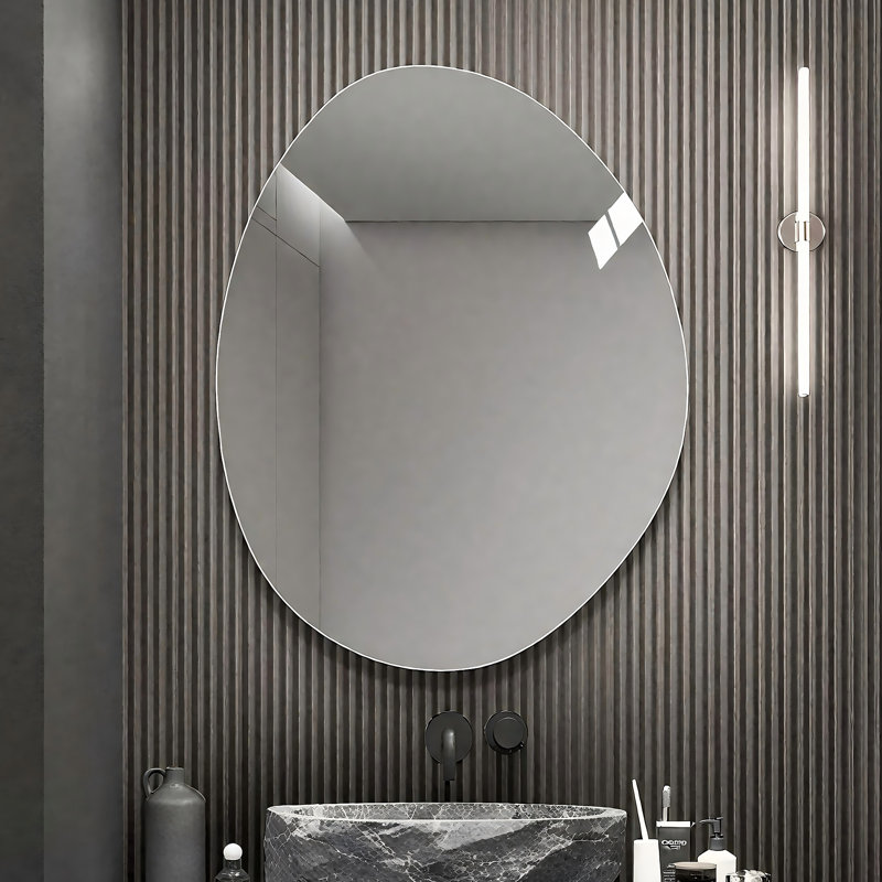 Asymmetrical Bathroom Wall Mirror