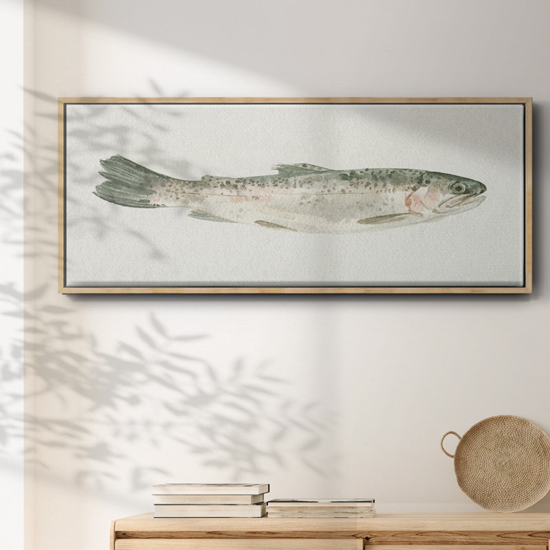 Fresh Catch III- Framed Canvas, 8" H x 20" W