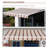 Outsunny 155.81'' W x 0.32'' D Polyester Red/White Cover Retractable