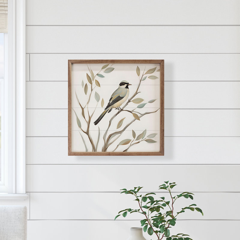 Oiseau seul sur une branche