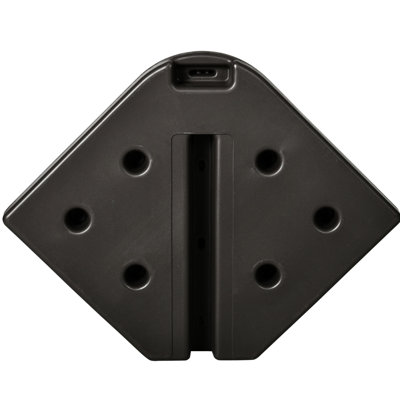 Poids de base en porte-à-faux de 175 lb, 4, brun, pour parasol de patio et poids portables, remplis d'eau / sable, d'attraction extérieure stable