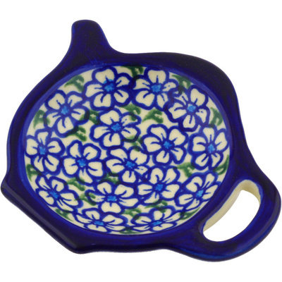 Polmedia Stoneware Tea Bag Plate