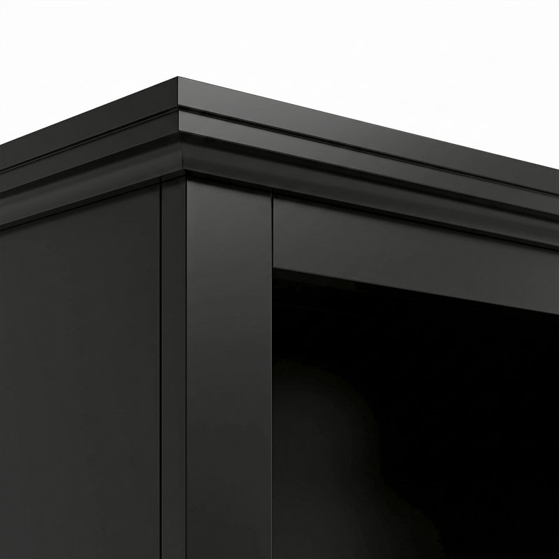 Ensemble de commode modulaire avec bahut 6 pièces Martha Stewart Bedford, Noir