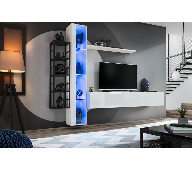 Unfinished Entertainment Centre for TVs up to 75", White