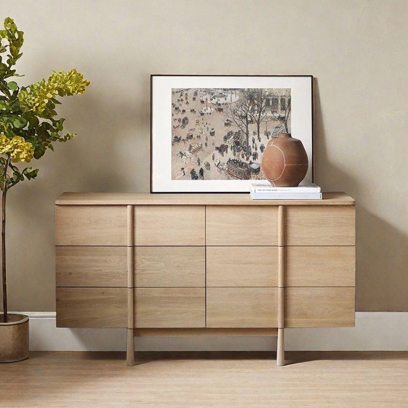 Classic Simple Style Sideboard, Beige