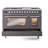 ILVE Professional Plus II 48 Dual Fuel Range, 8 Sealed Burners, Griddle (Graphite Matte)-98196415-98196416
