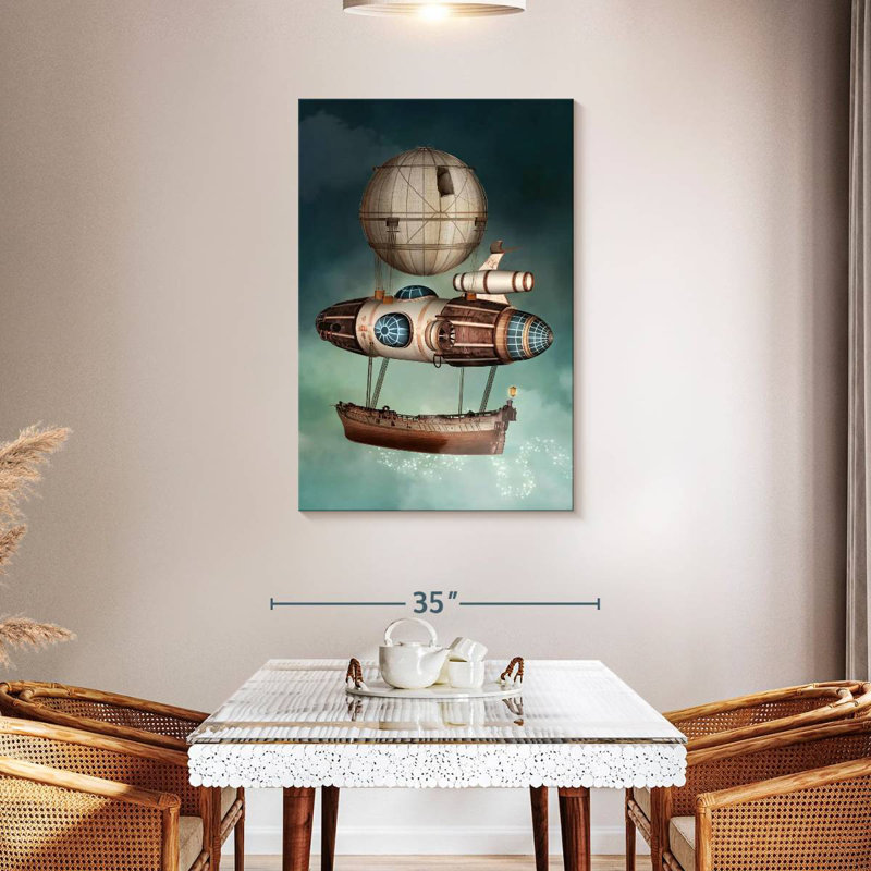 Mehar Steampunk Airship, 45" H x 30" W