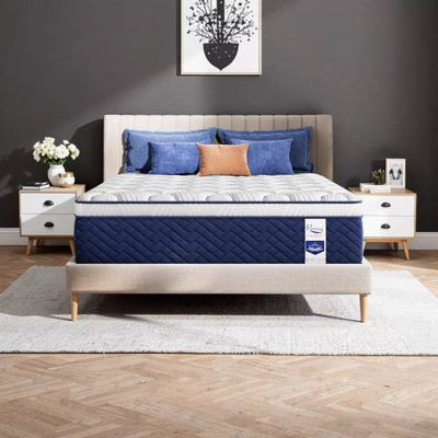 RRESTA Hotel Collection 12-Inch Full Size Medium-Firm Hybrid Mattress with 5-Zone Support for Back & Hip Relief, Fiberglass-Free, CertiPUR-US Certified