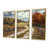 Toile avec cadre flottant or