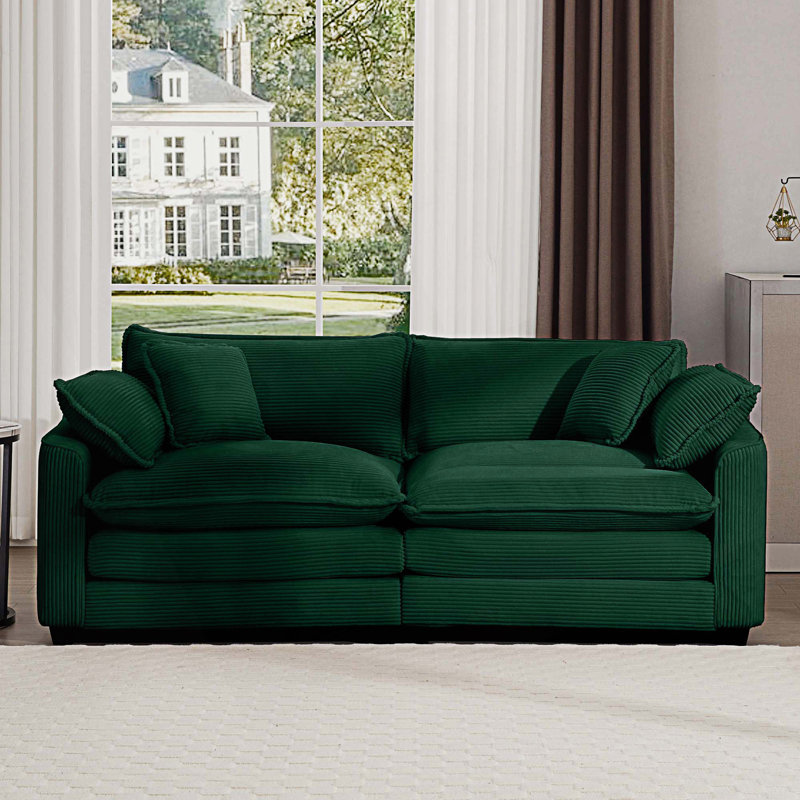 Canapé 2 places avec 4 coussins Modern Living, Vert