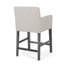 Tabouret de comptoir 2 pièces contemporain 24 * 23 * 39,5 pouces gris clair avec accoudoirs-1645298927