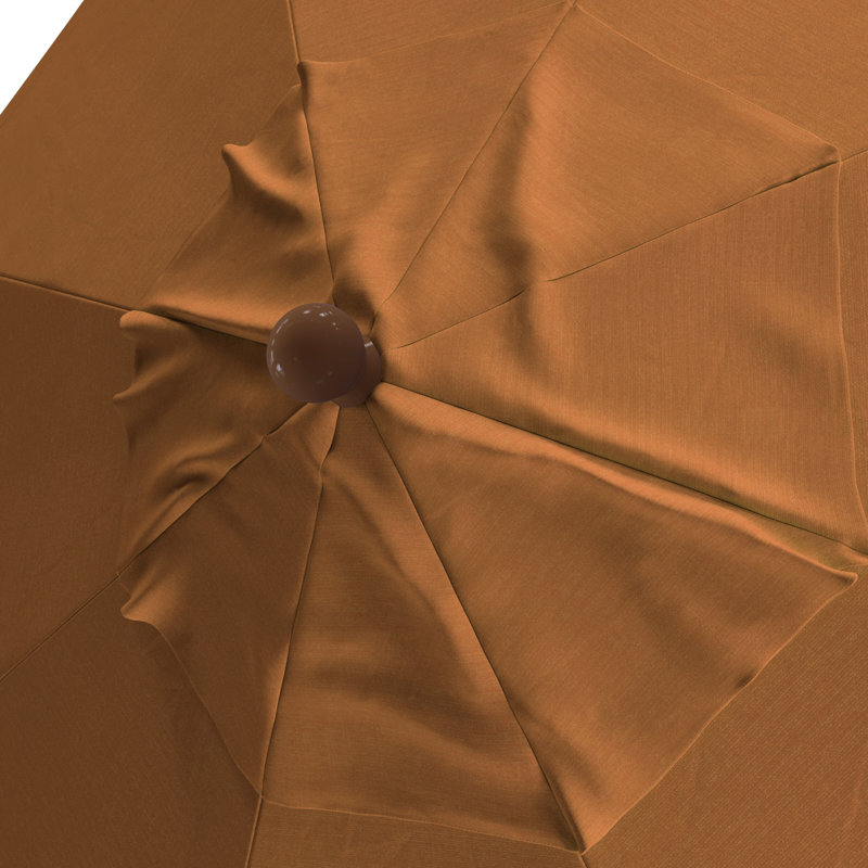 Parasol de patio en bois 11 pi, Orange