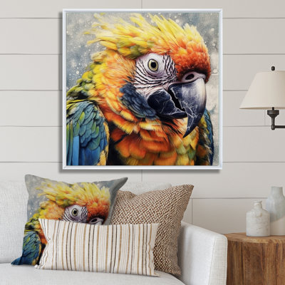 Perroquet tropical au paradis I sur toile
