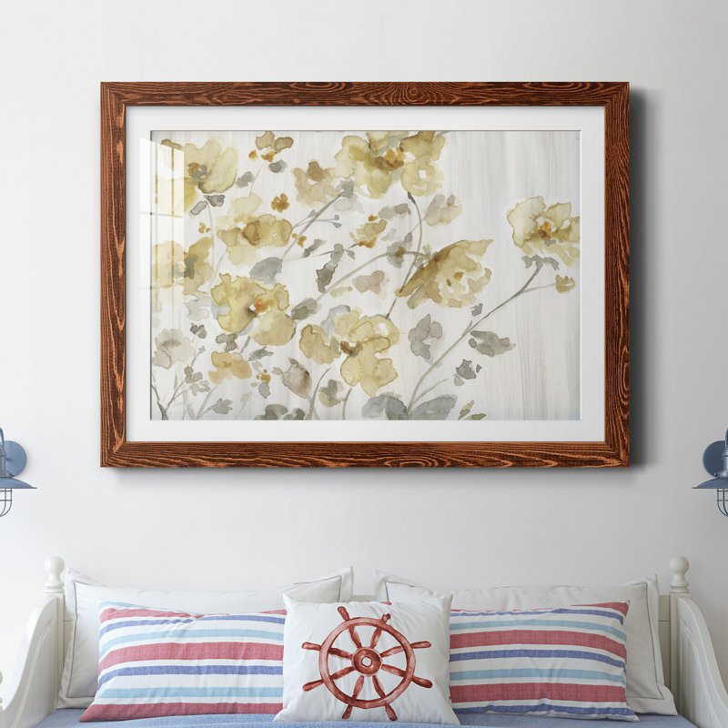 «Blooming Neutral» par J Paul, reproduction d'art sur papier encadrée, H 37,5 po x l 27,5 po x P 1,5 po, Brun