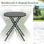 Nefeteria Round Metal Folding Outdoor Bistro Table , 59cm cm W 59cm cm D